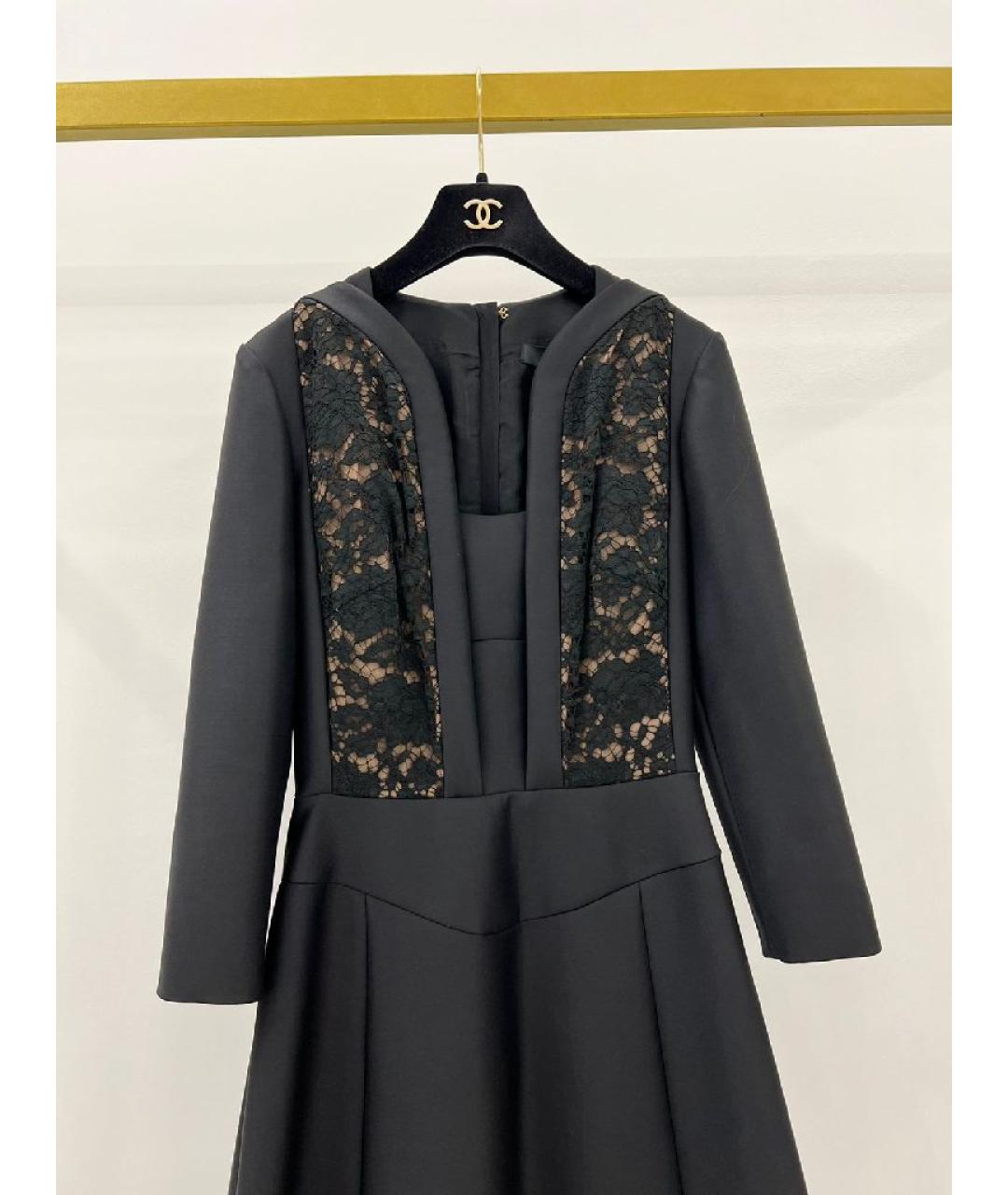 ELIE SAAB Черное шерстяное платье, фото 3