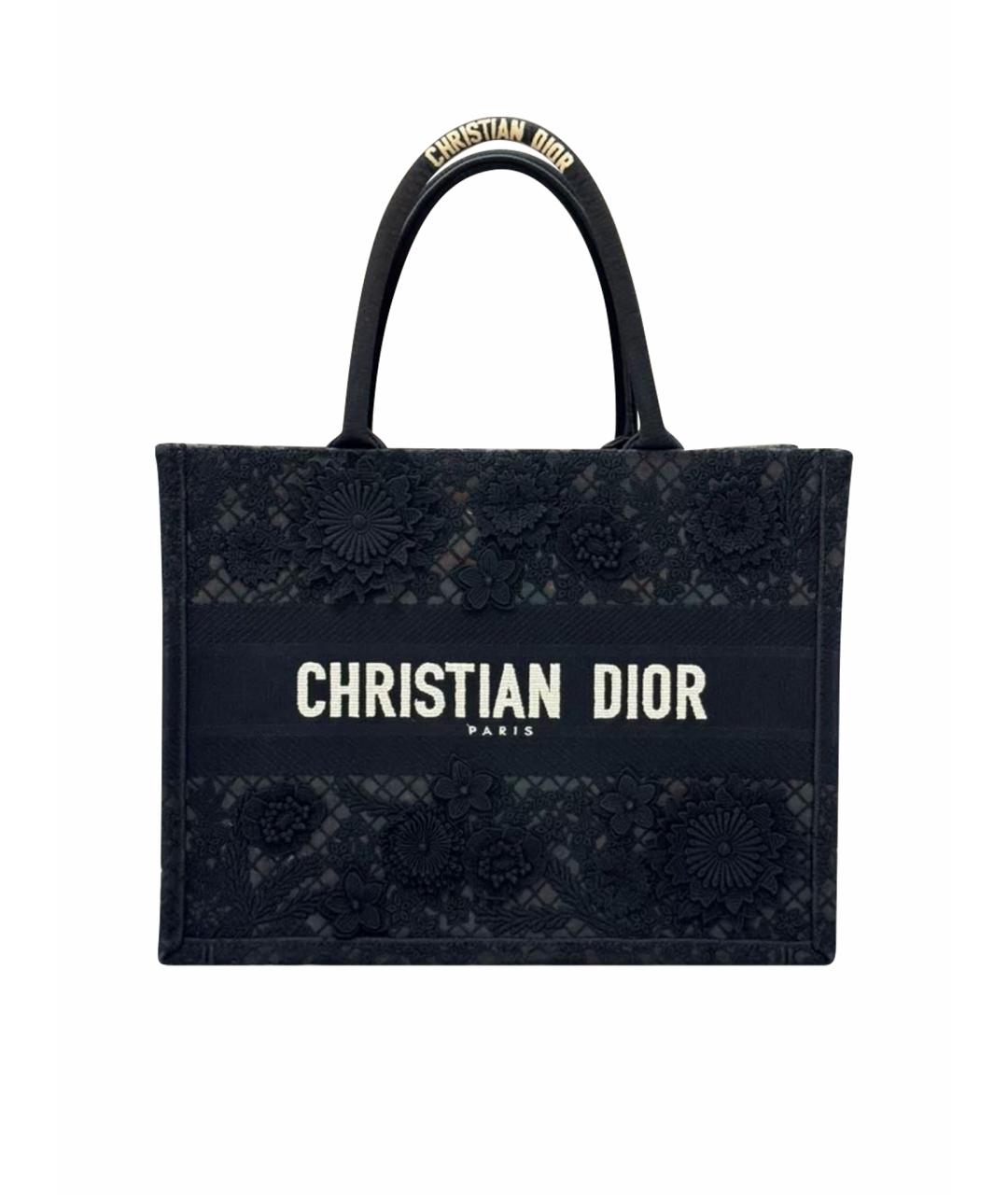 CHRISTIAN DIOR Черная сумка тоут, фото 1