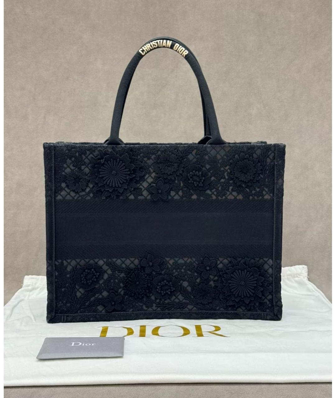 CHRISTIAN DIOR Черная сумка тоут, фото 2