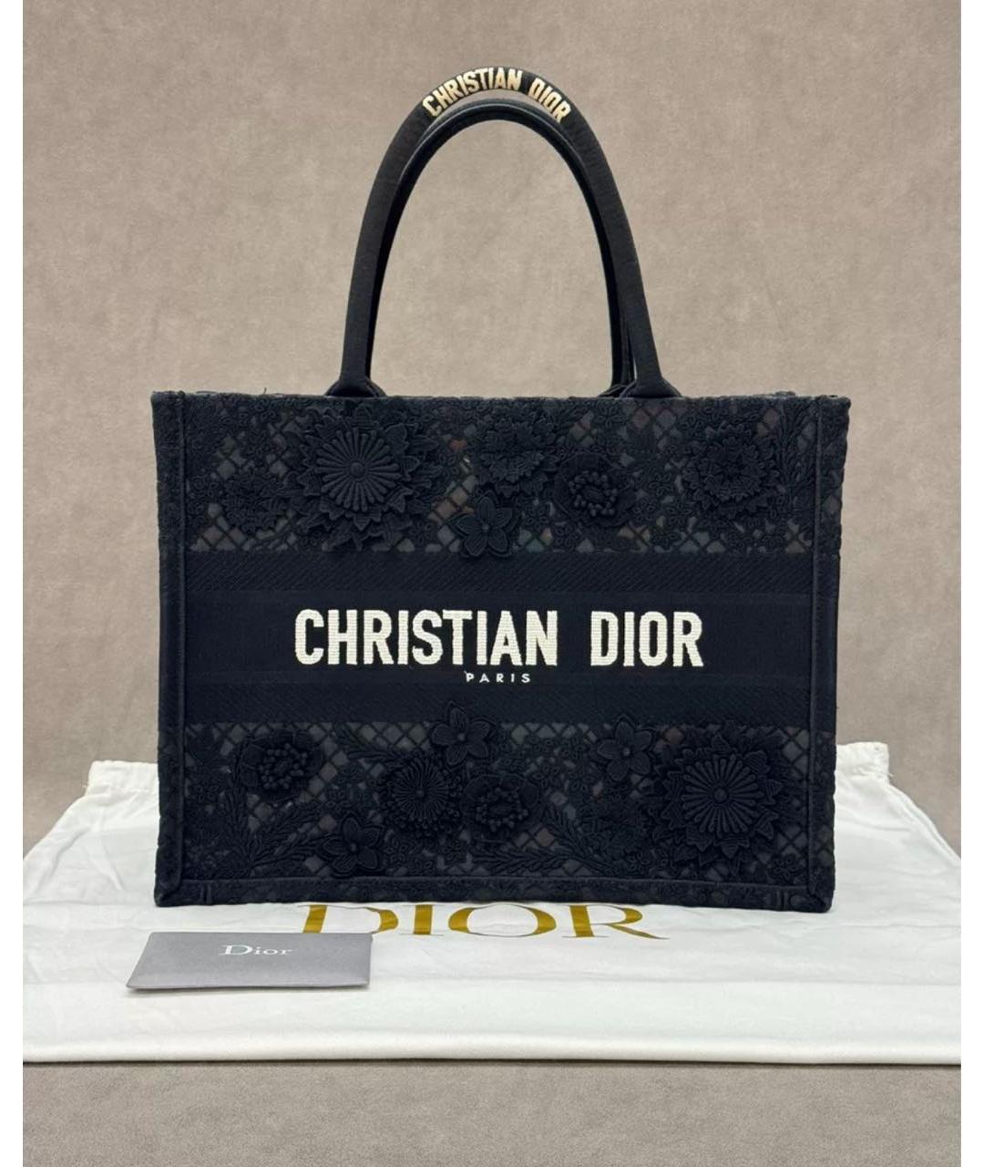 CHRISTIAN DIOR Черная сумка тоут, фото 6