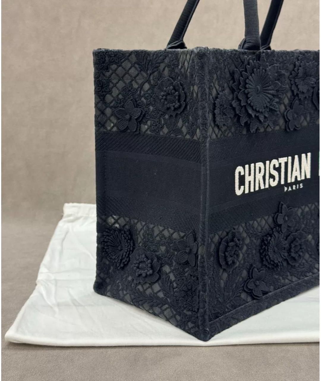 CHRISTIAN DIOR Черная сумка тоут, фото 3