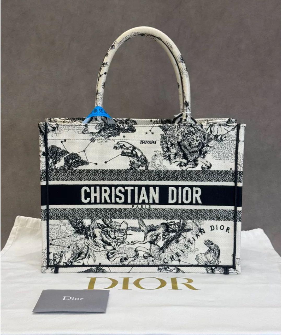 CHRISTIAN DIOR Белая сумка тоут, фото 6