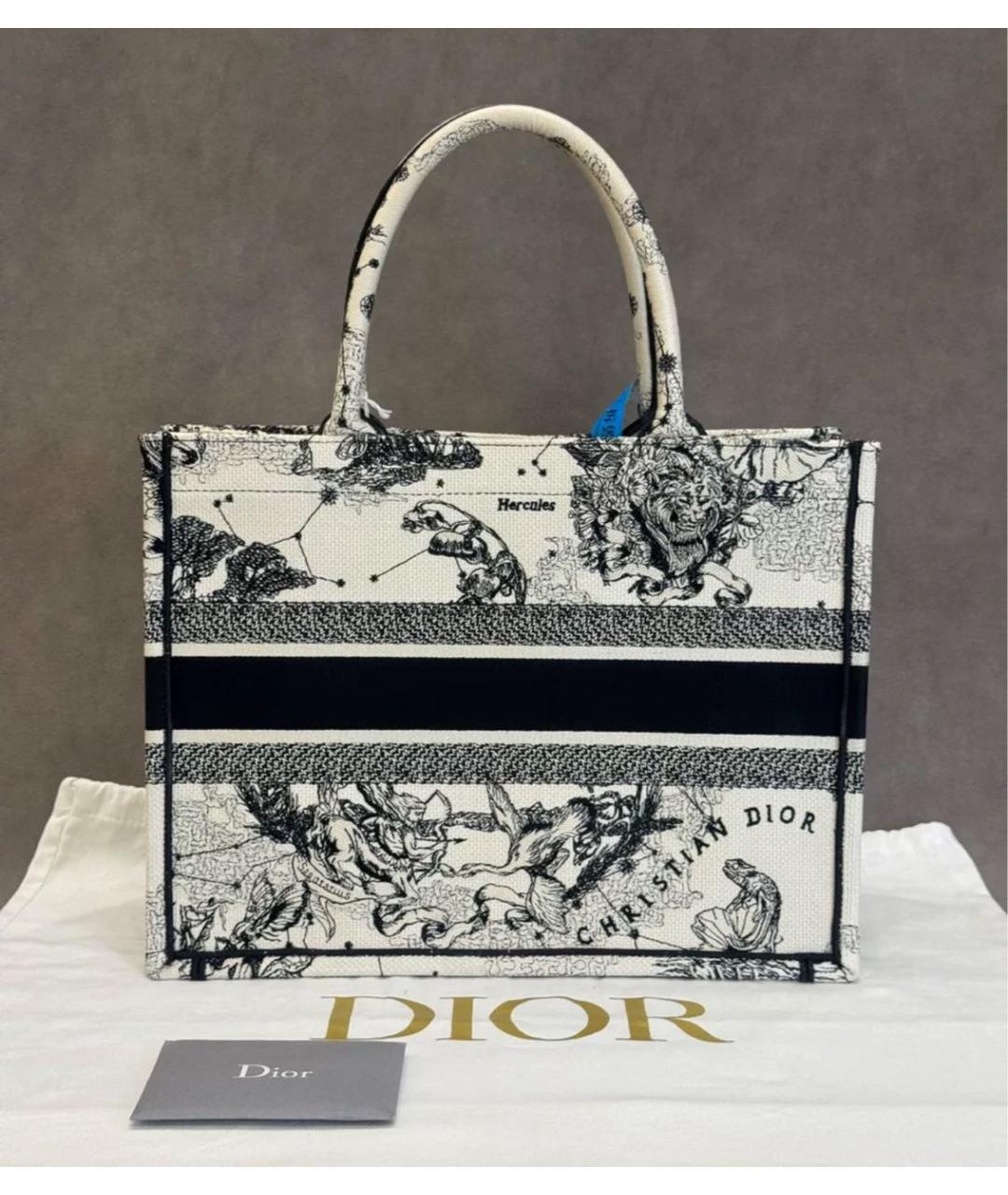 CHRISTIAN DIOR Белая сумка тоут, фото 2
