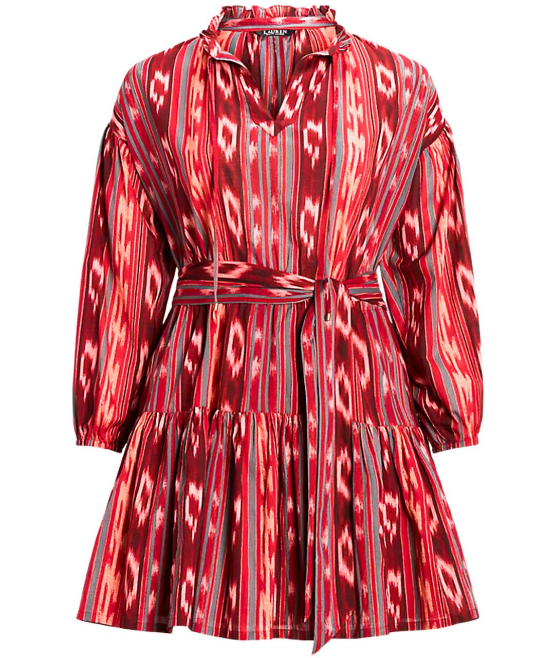 RALPH LAUREN Мульти хлопковое повседневное платье, фото 1