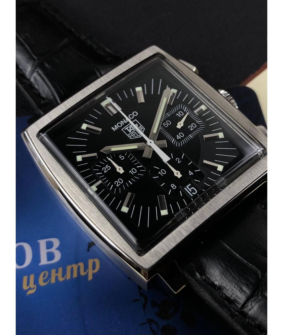 TAG HEUER Черные часы, фото 2