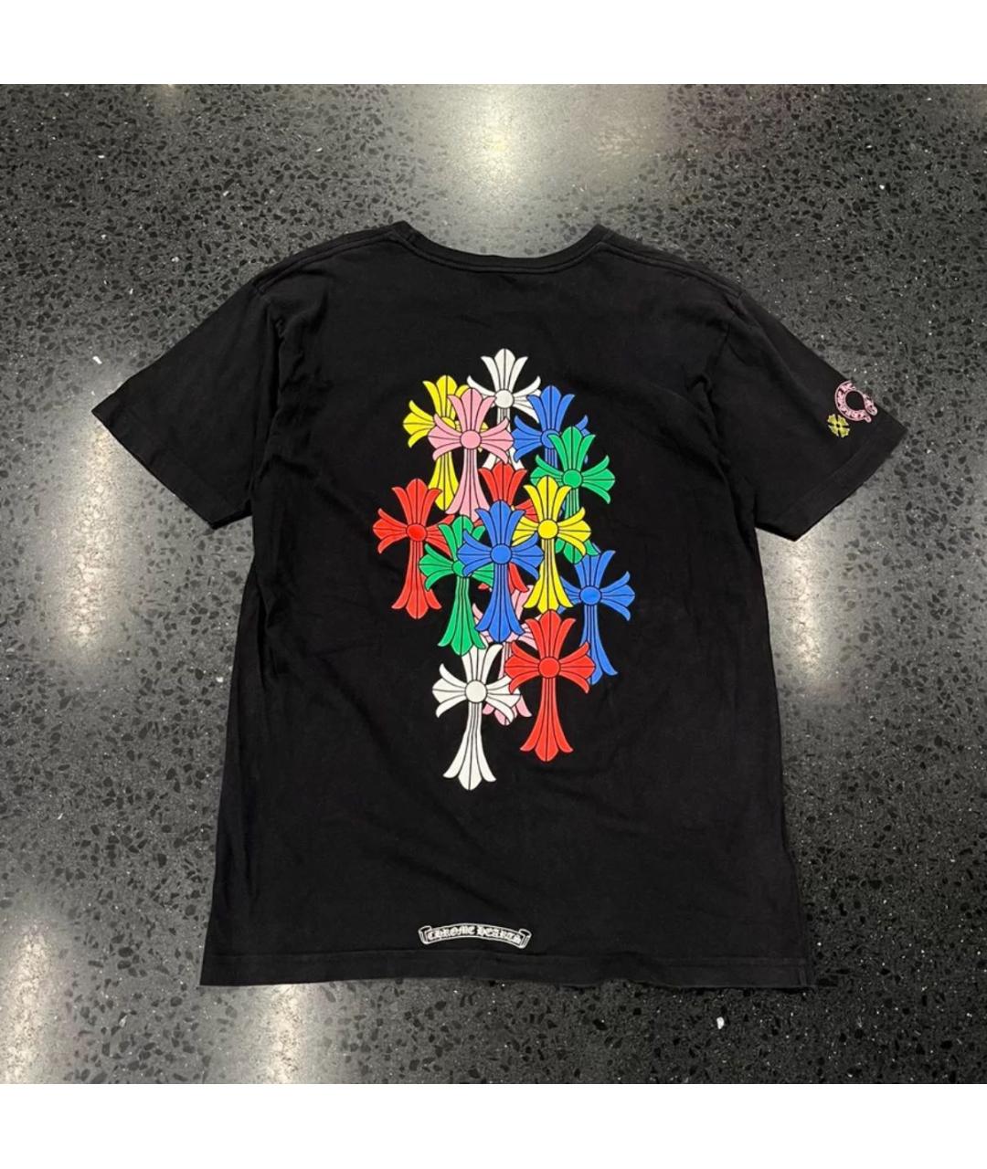CHROME HEARTS Черная хлопковая футболка, фото 2