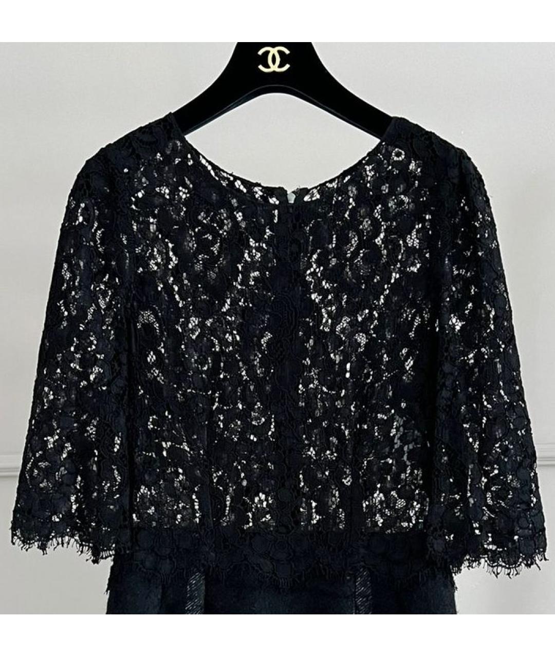 DOLCE&GABBANA Черное шерстяное платье, фото 3