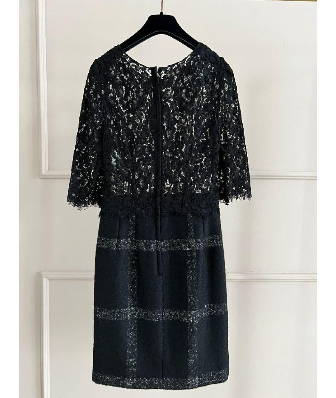 DOLCE&GABBANA Черное шерстяное платье, фото 2