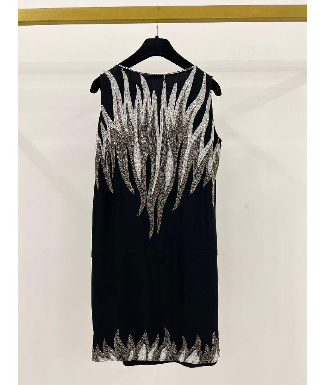 BALMAIN Черное вискозное повседневное платье, фото 2