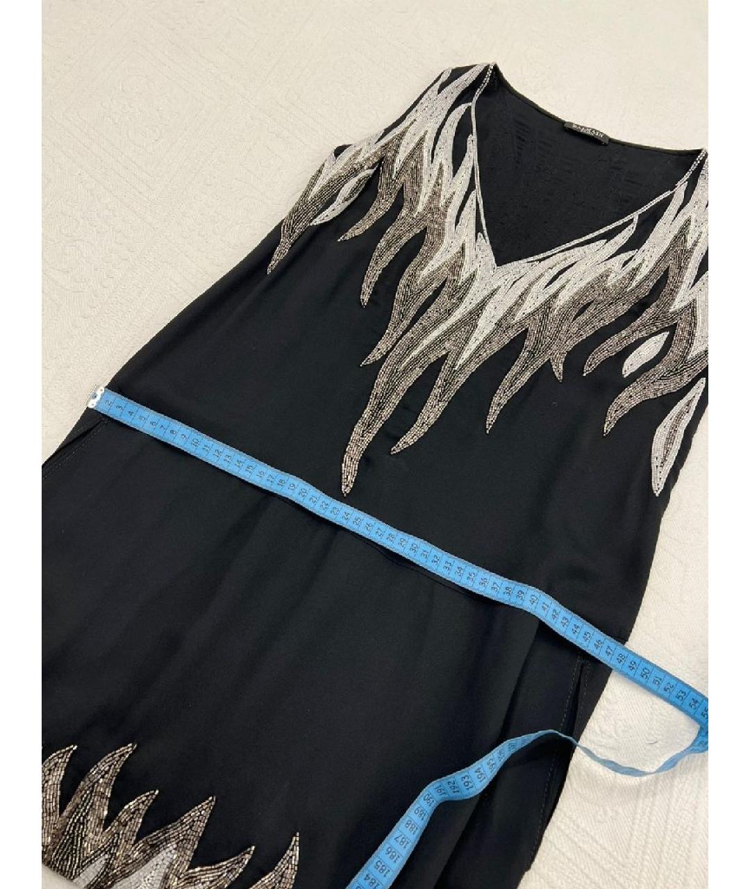 BALMAIN Черное вискозное повседневное платье, фото 5
