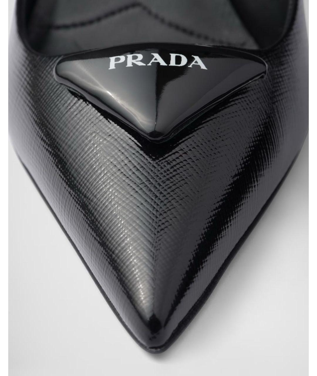 PRADA Черные туфли из лакированной кожи, фото 5