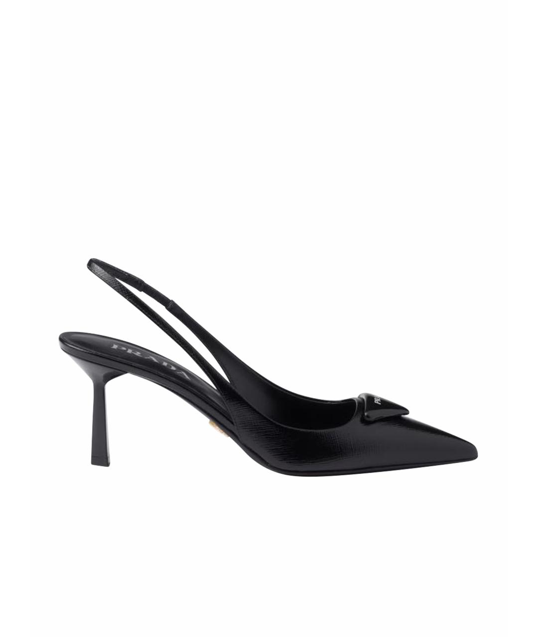 PRADA Черные туфли из лакированной кожи, фото 1
