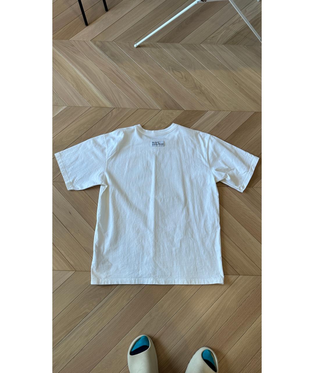 HERON PRESTON Белая хлопковая футболка, фото 2