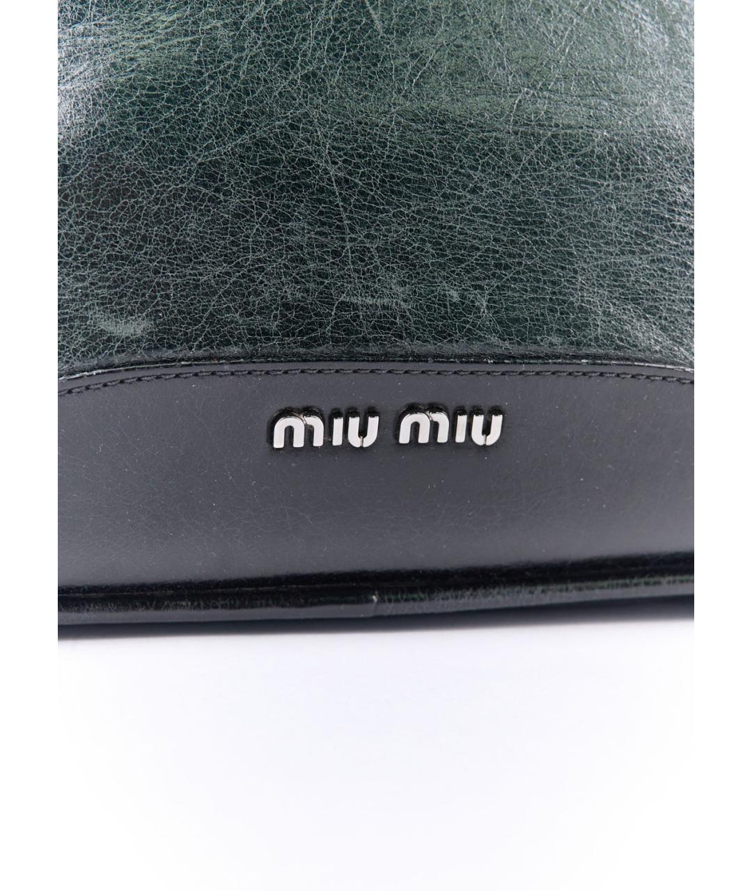MIU MIU Черная кожаная сумка тоут, фото 6