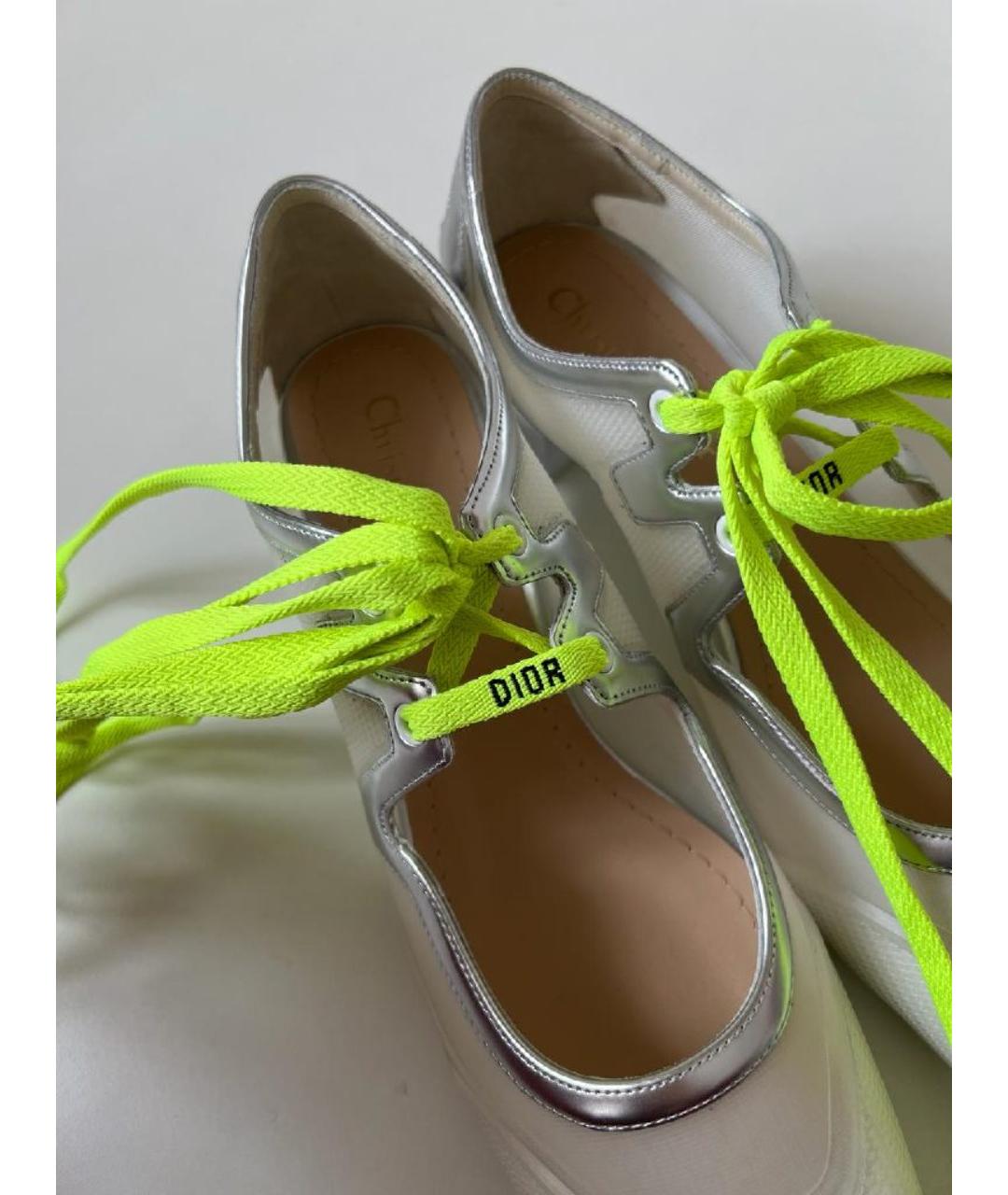 CHRISTIAN DIOR Серые кожаные туфли, фото 3
