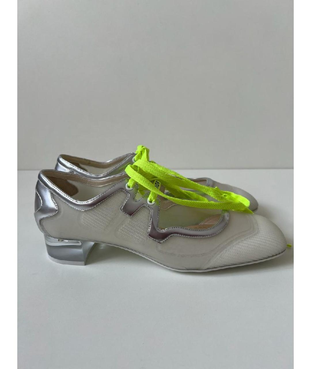 CHRISTIAN DIOR Серые кожаные туфли, фото 9
