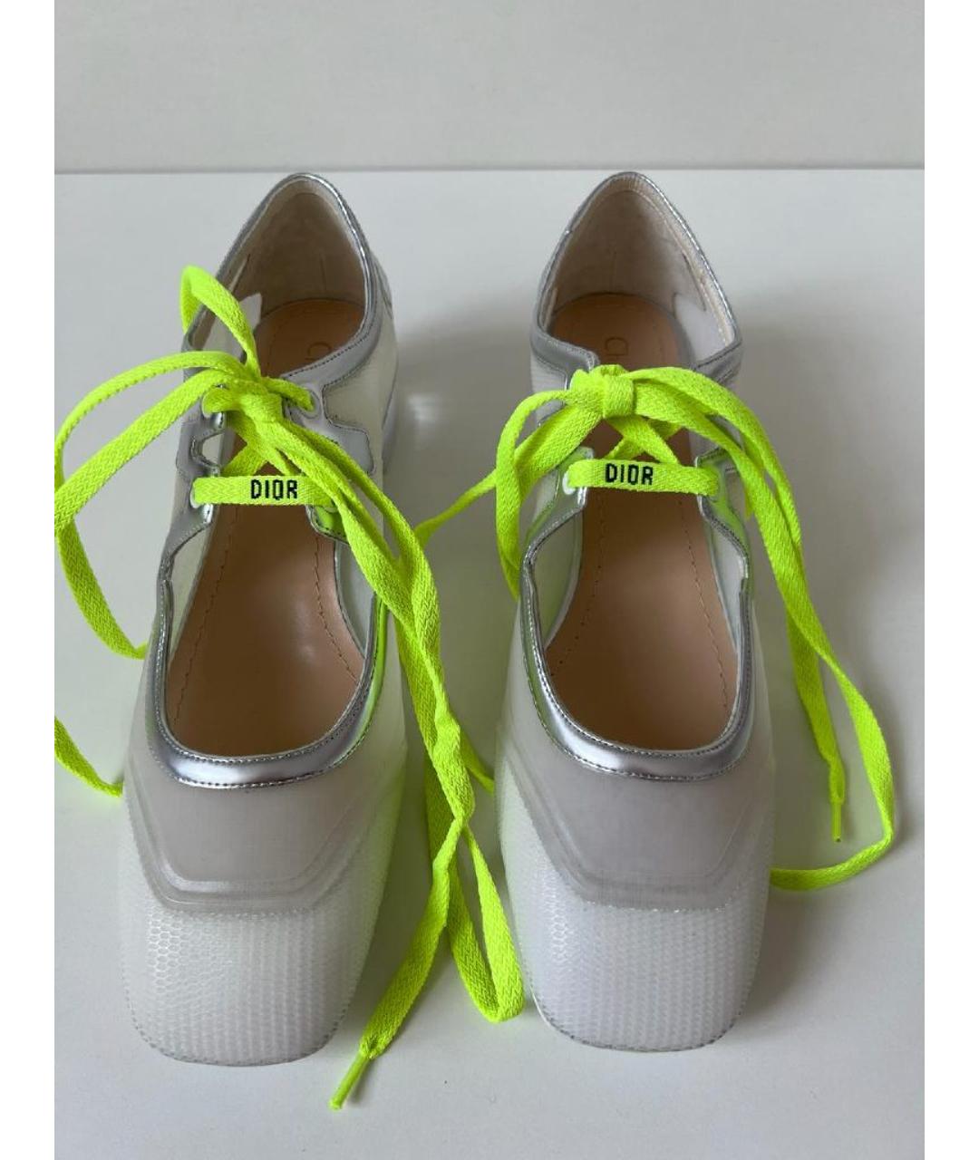 CHRISTIAN DIOR Серые кожаные туфли, фото 2