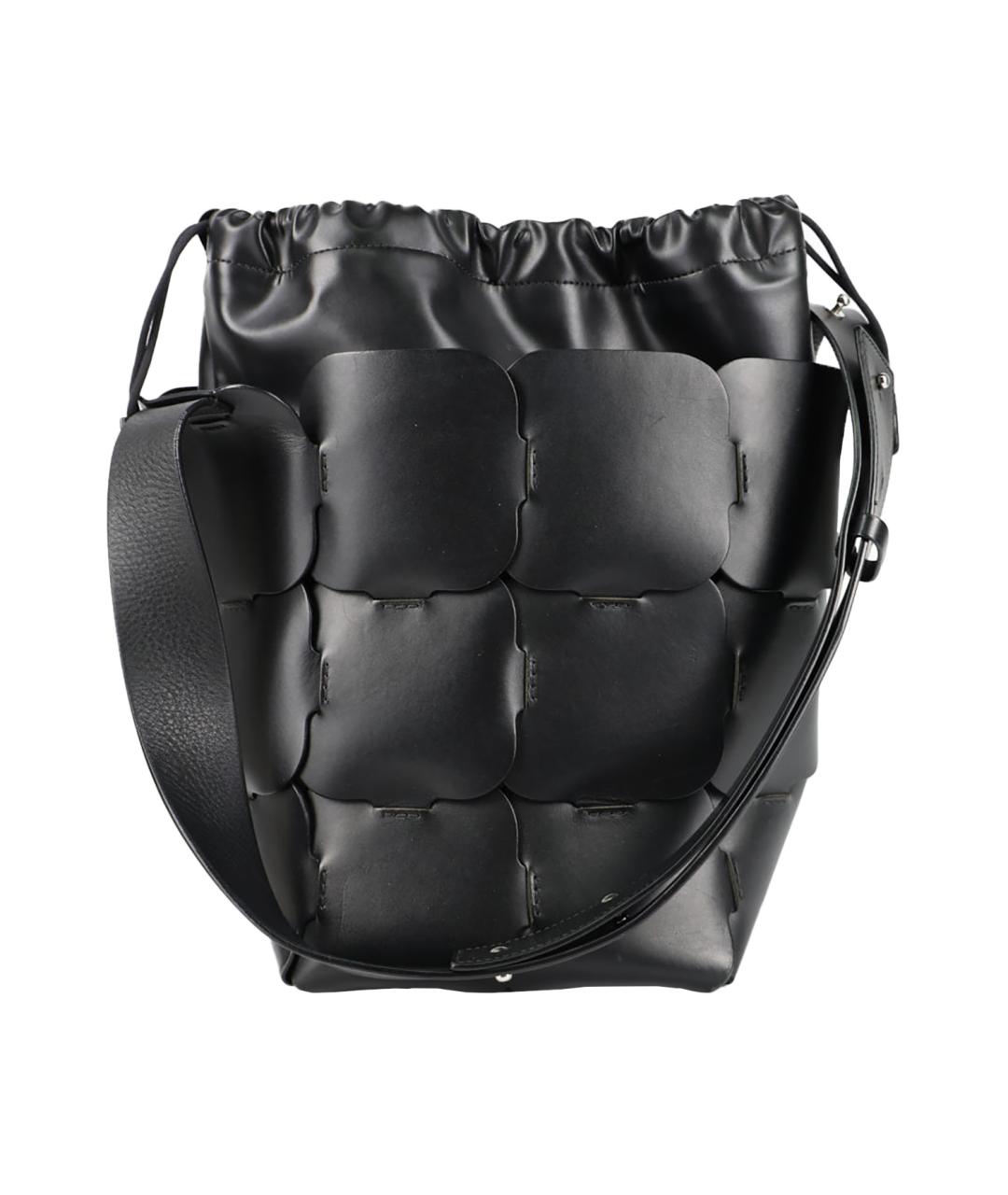 PACO RABANNE Черная кожаная сумка через плечо, фото 6