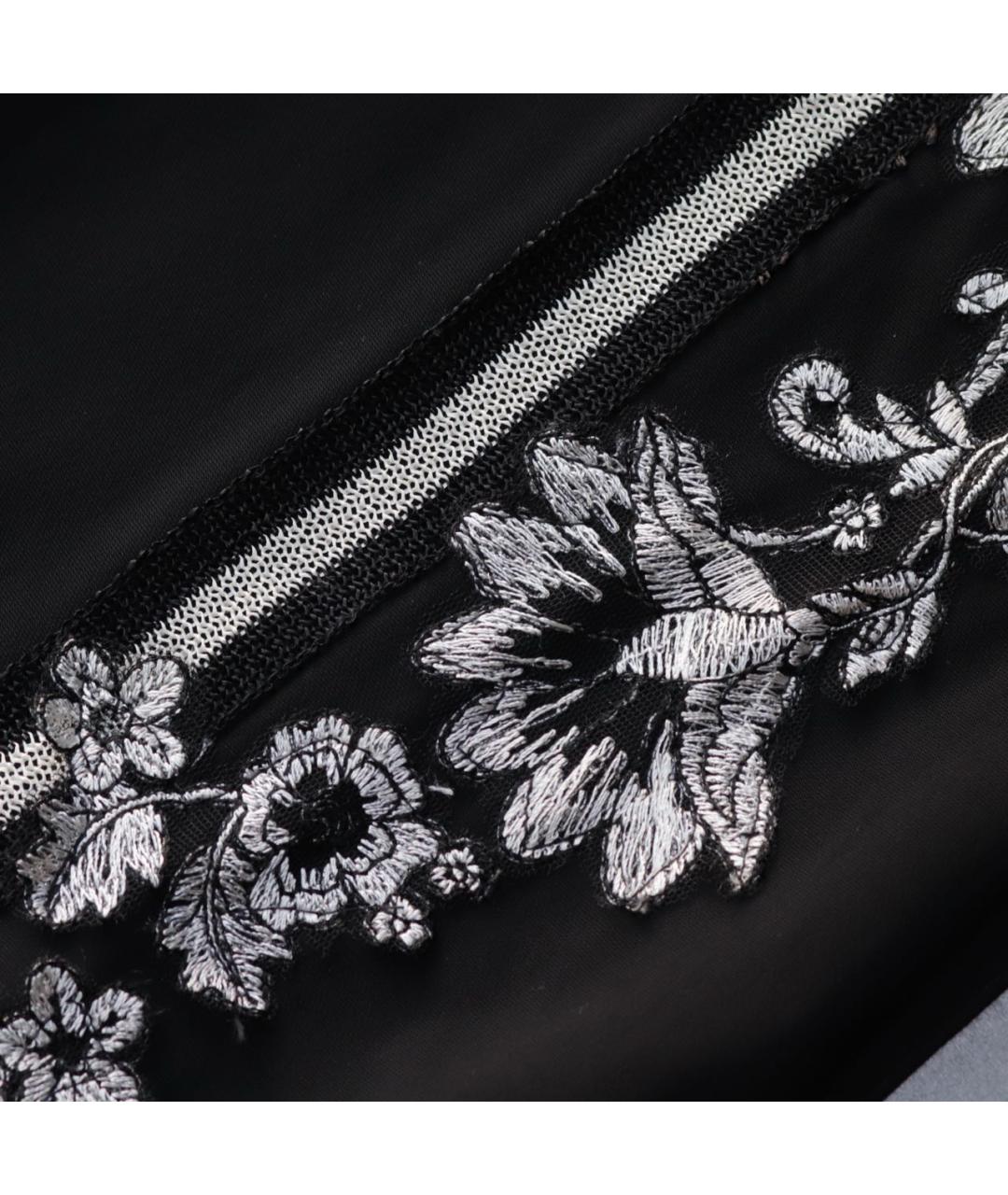 ERMANNO SCERVINO Черные вискозные прямые брюки, фото 6