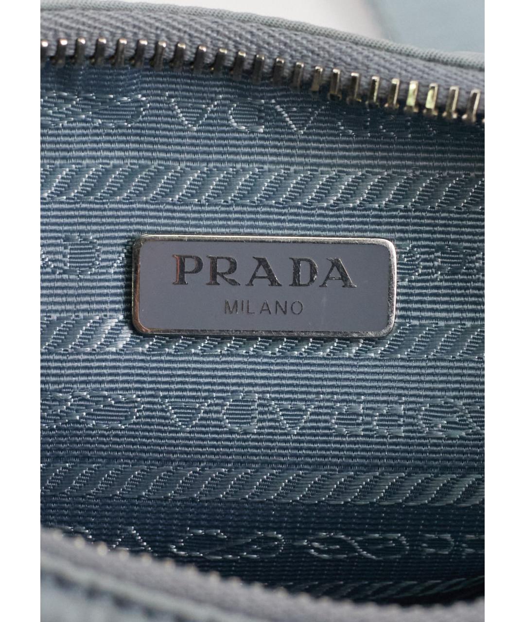PRADA Голубая сумка через плечо, фото 9