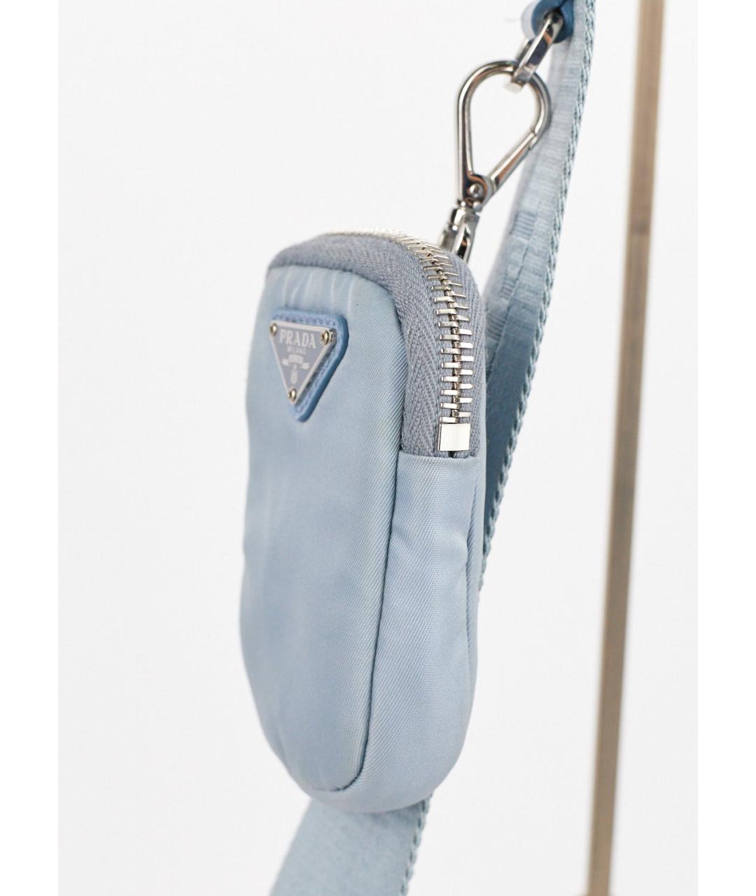PRADA Голубая сумка через плечо, фото 7