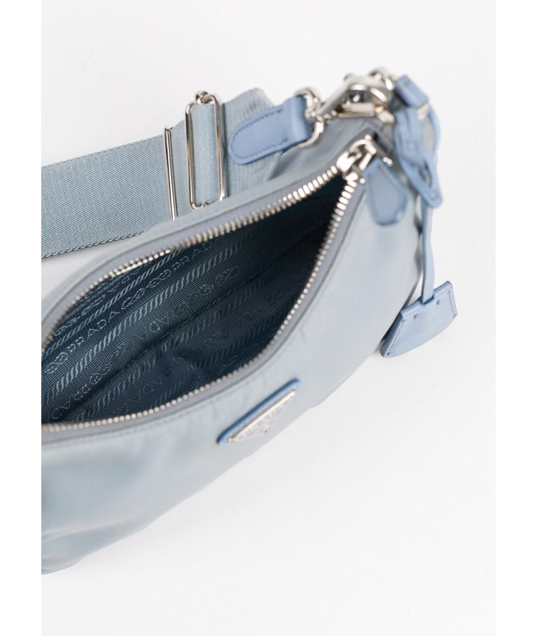 PRADA Голубая сумка через плечо, фото 4