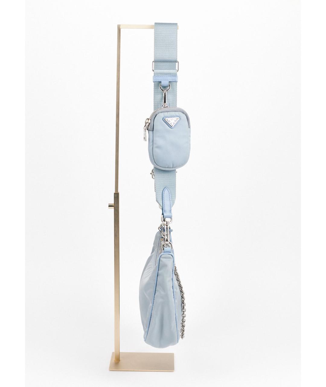 PRADA Голубая сумка через плечо, фото 2
