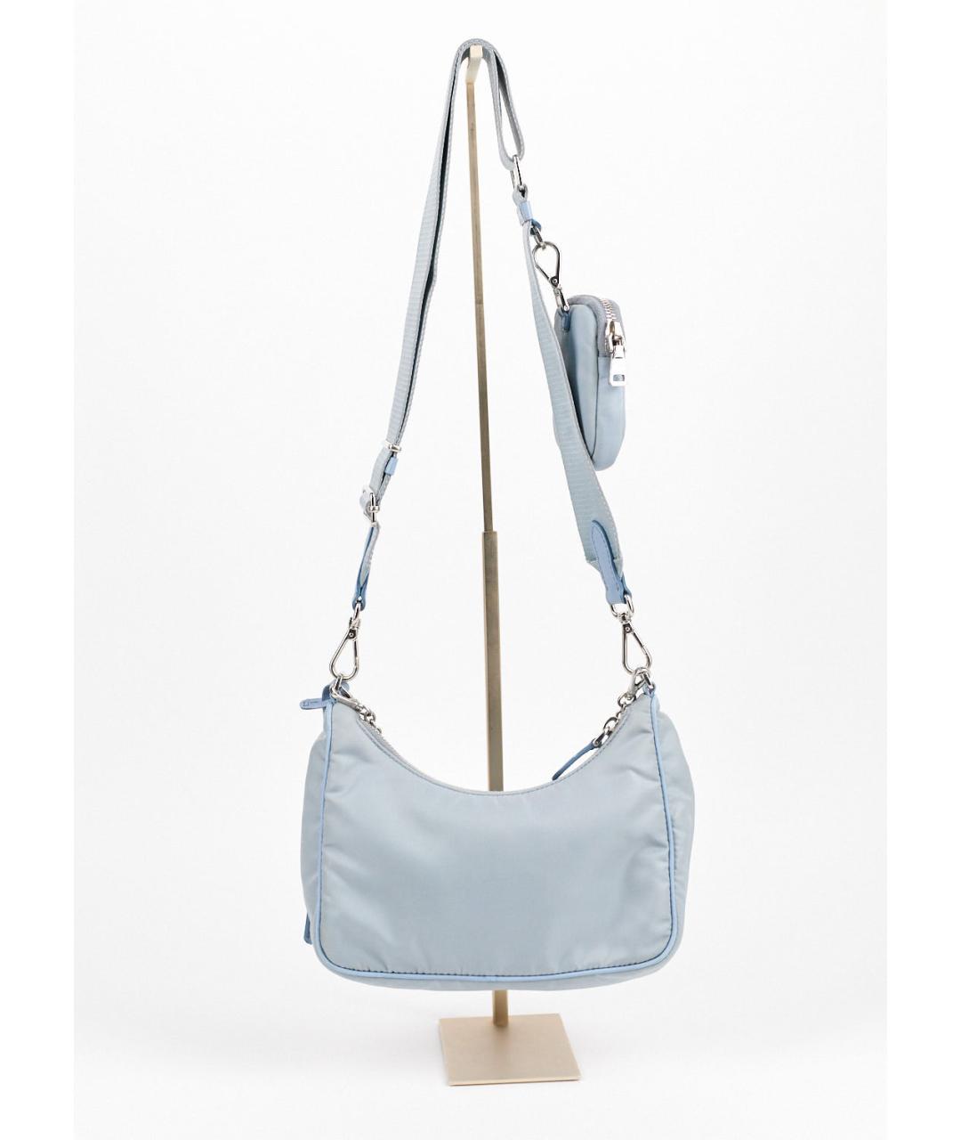 PRADA Голубая сумка через плечо, фото 3