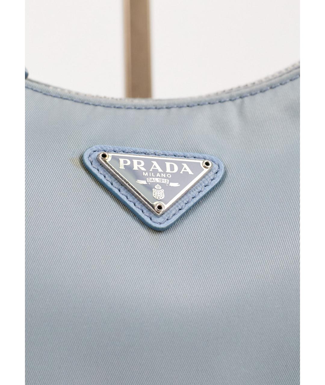 PRADA Голубая сумка через плечо, фото 5