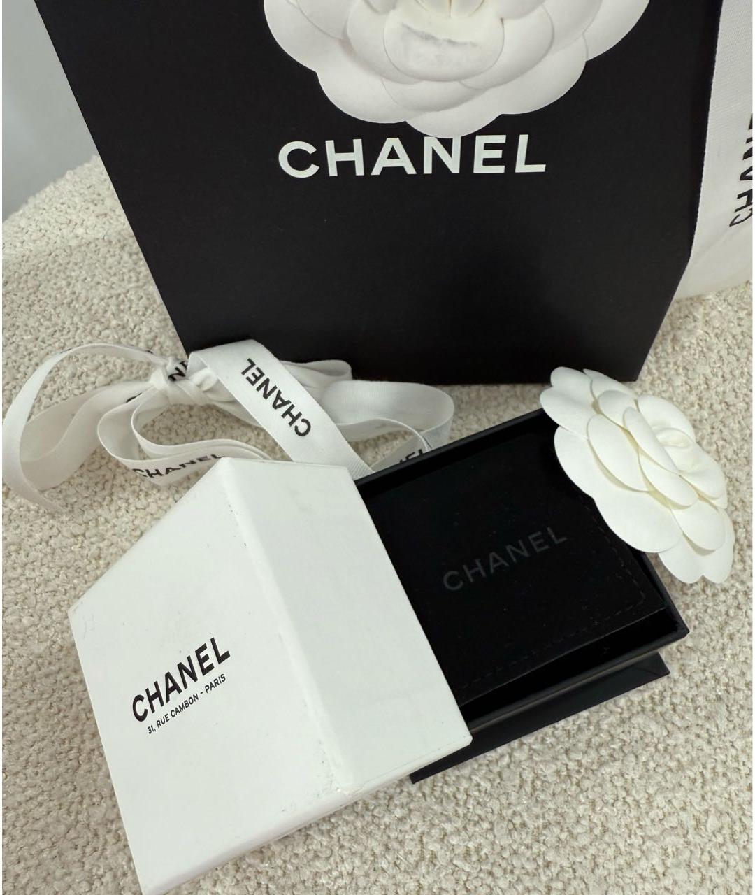 CHANEL Золотые металлические серьги, фото 5
