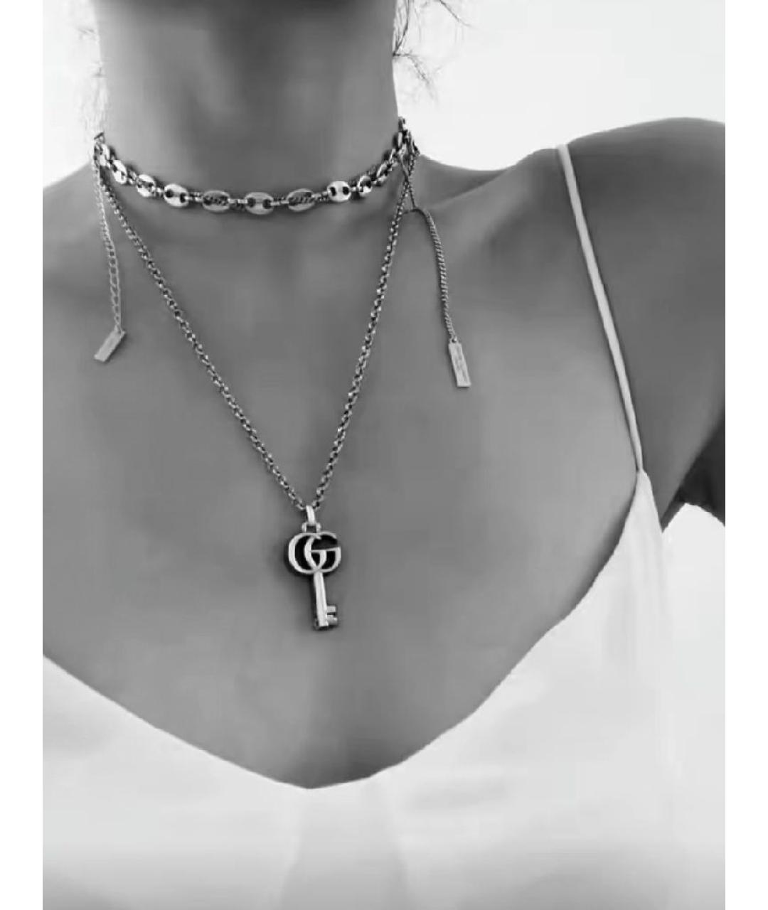 GUCCI Серебряная серебряная подвеска, фото 5