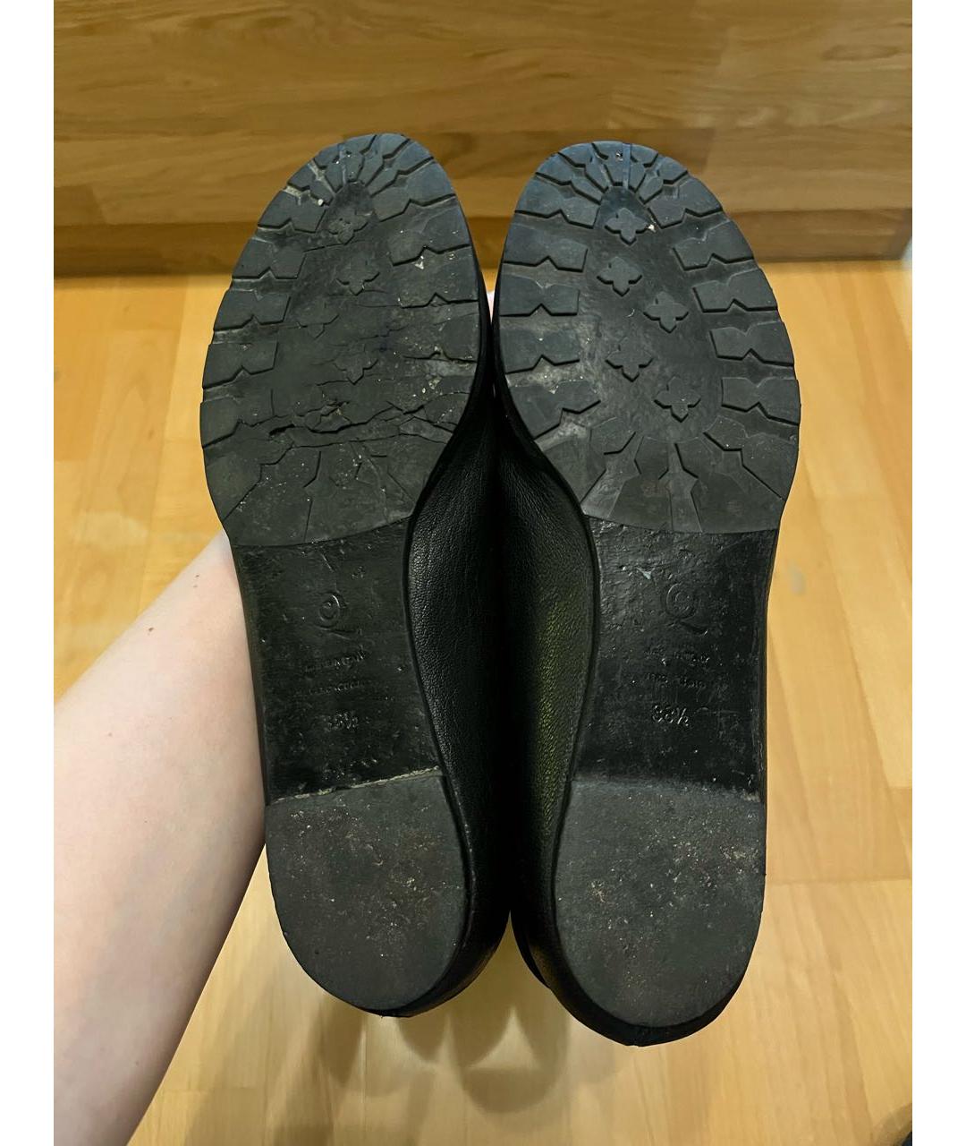 ALEXANDER MCQUEEN Черные кожаные сапоги, фото 6