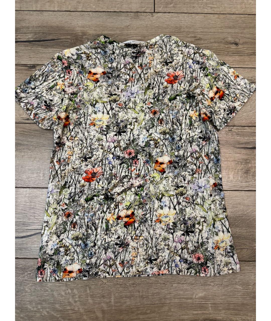CHRISTIAN DIOR Мульти хлопковая футболка, фото 2