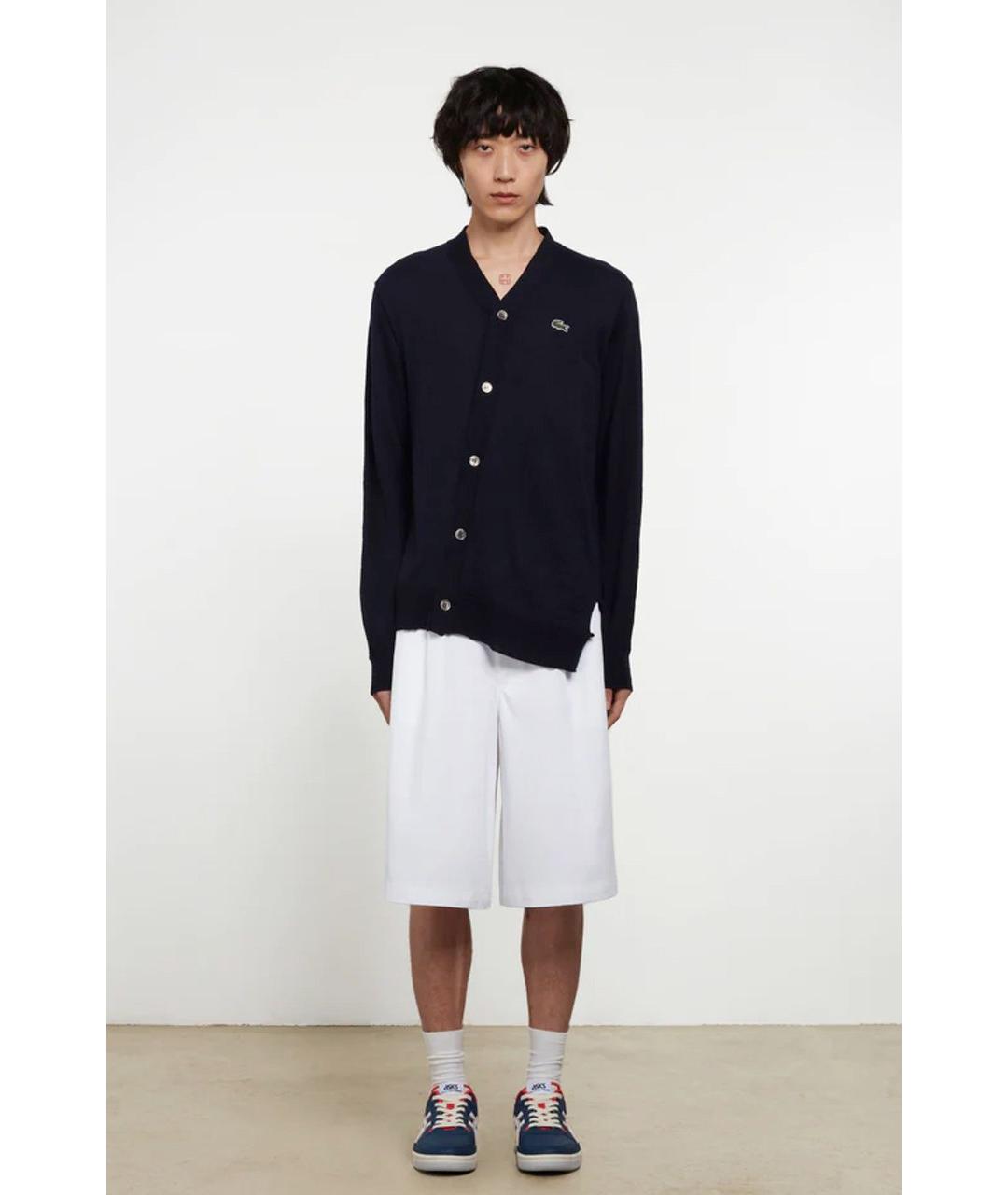 COMME DES GARÇONS Темно-синий шерстяной кардиган, фото 2
