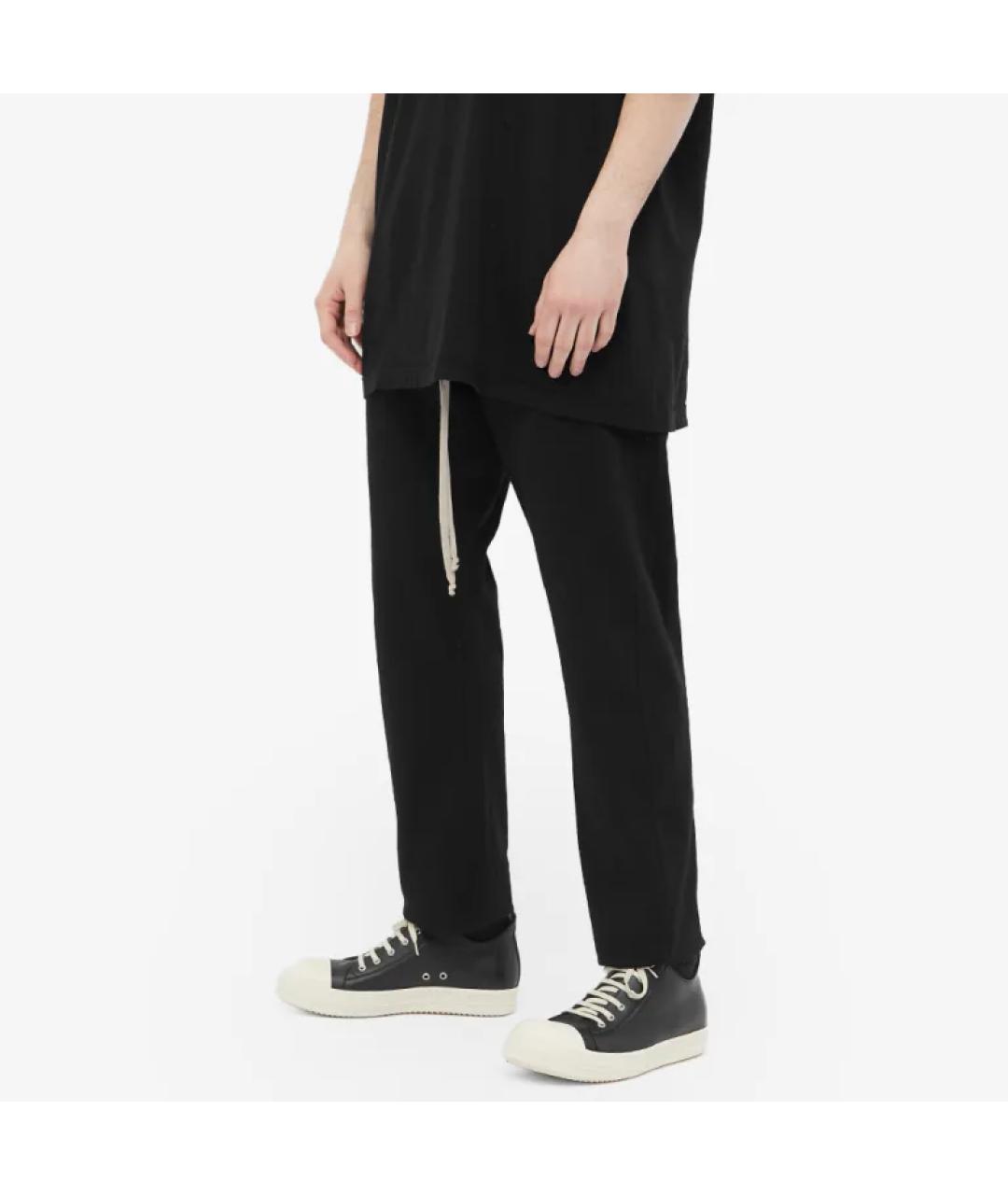 RICK OWENS DRKSHDW Черные хлопковые повседневные брюки, фото 9