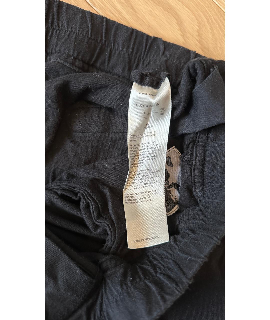 RICK OWENS DRKSHDW Черные хлопковые повседневные брюки, фото 5
