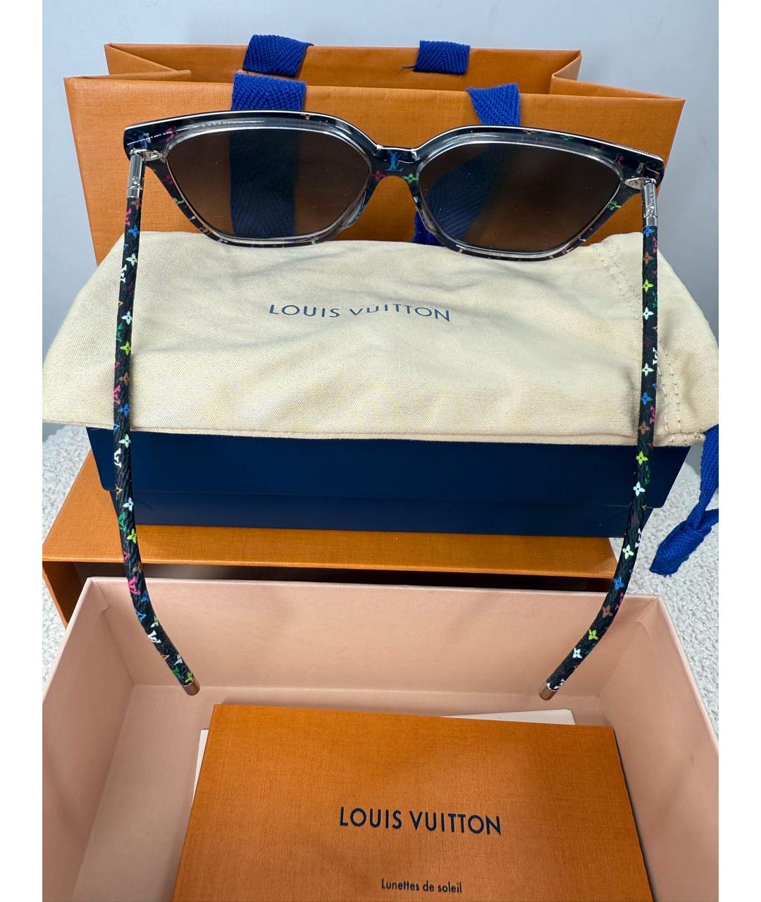 LOUIS VUITTON Мульти пластиковые солнцезащитные очки, фото 4