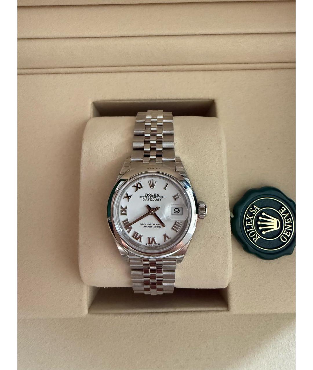 ROLEX Серебряные металлические часы, фото 2