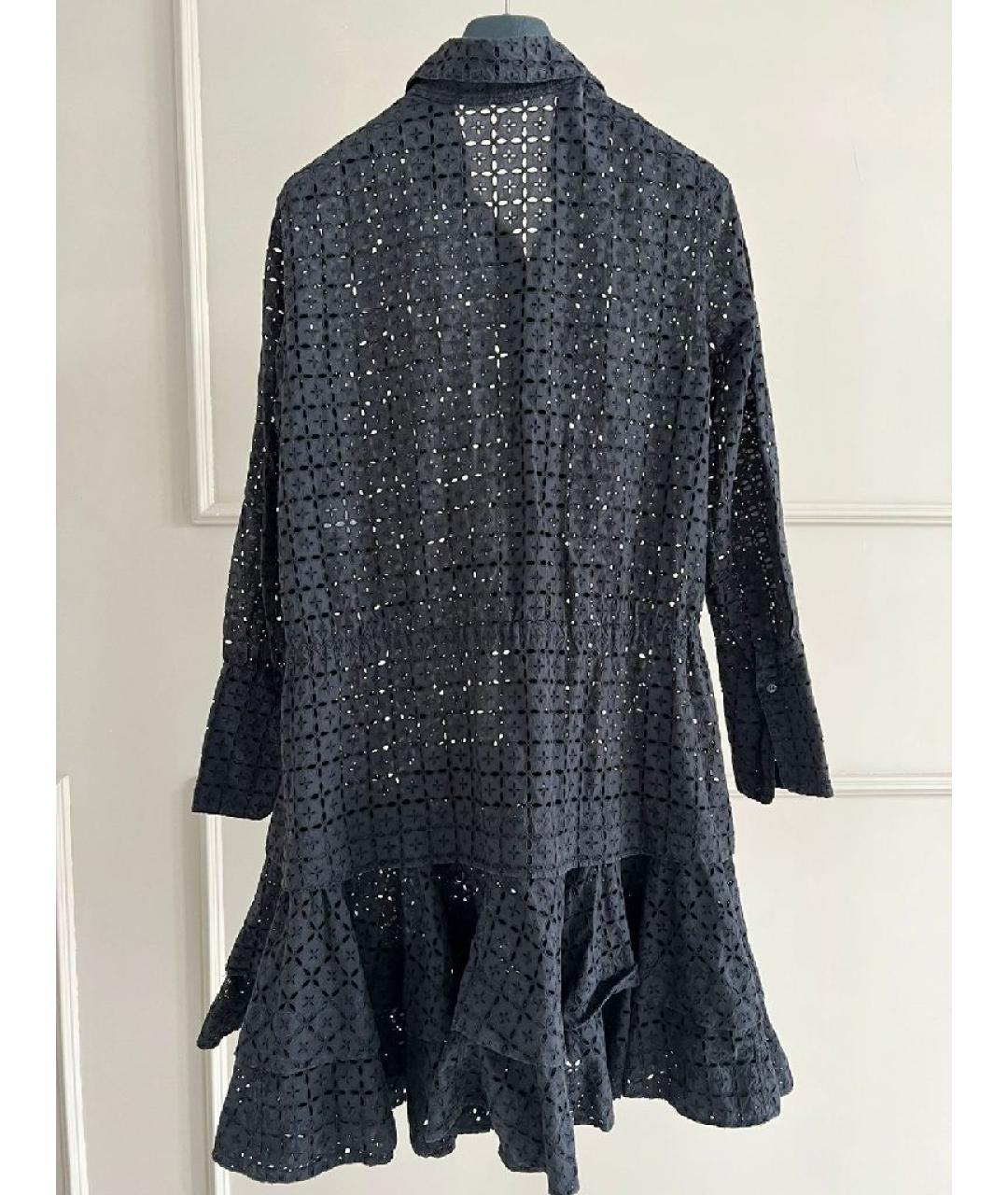 ALAIA Черное хлопковое повседневное платье, фото 2