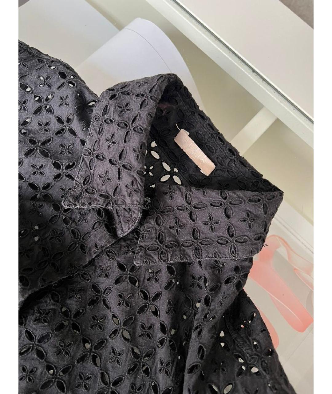 ALAIA Черное хлопковое повседневное платье, фото 4