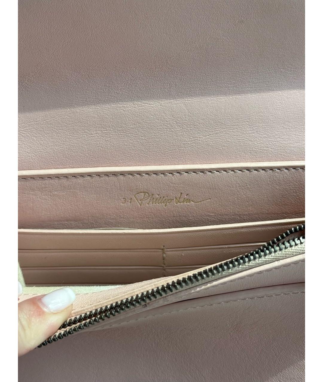3.1 PHILLIP LIM Розовая кожаная сумка через плечо, фото 4