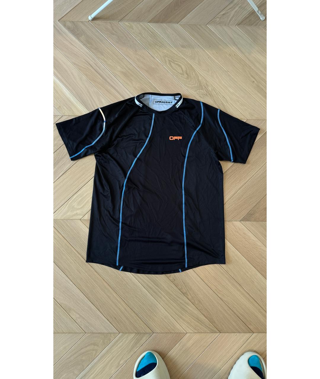 OFF-WHITE Черная футболка, фото 5