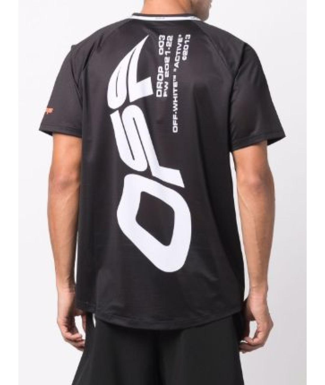 OFF-WHITE Черная футболка, фото 5