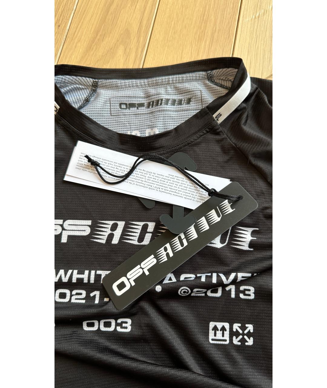 OFF-WHITE Черная футболка, фото 8