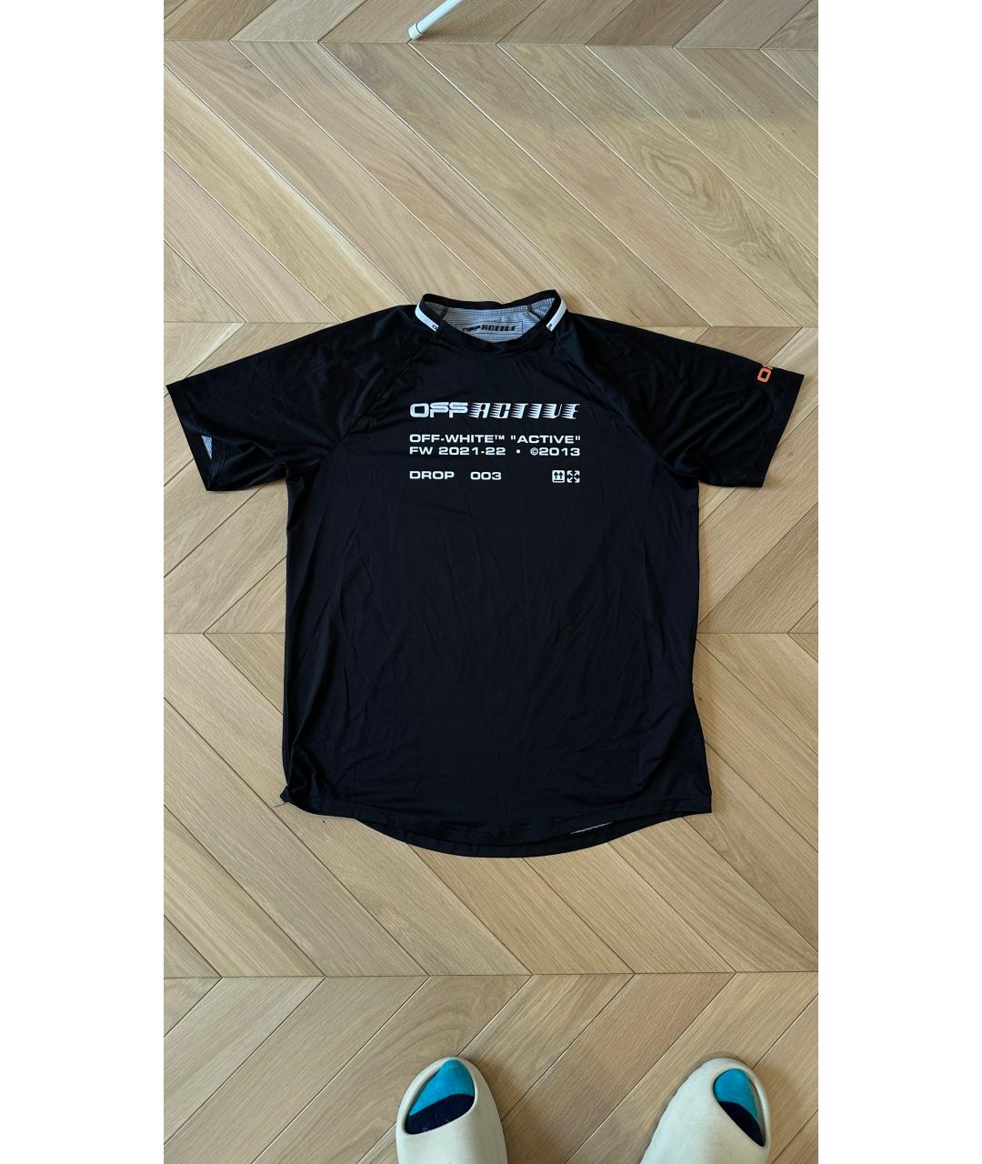 OFF-WHITE Черная футболка, фото 6