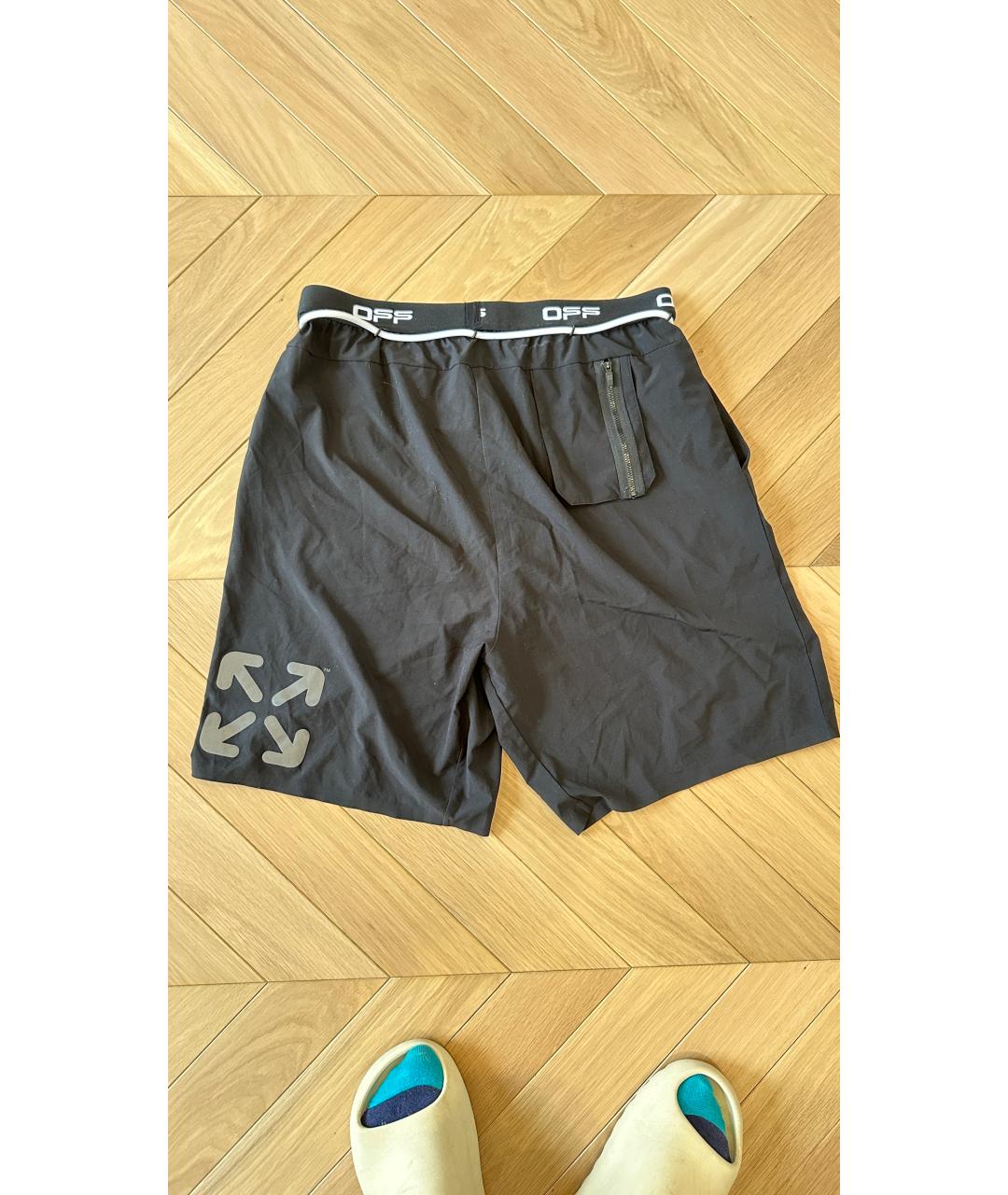 OFF-WHITE Черные шорты, фото 2