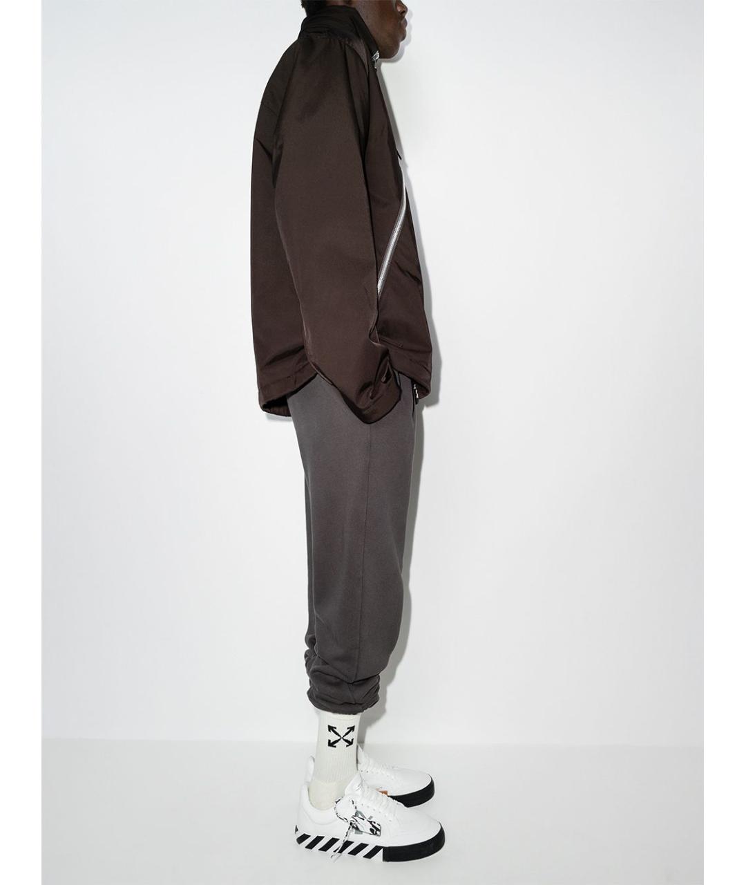 OFF-WHITE Белые текстильные низкие кроссовки / кеды, фото 7