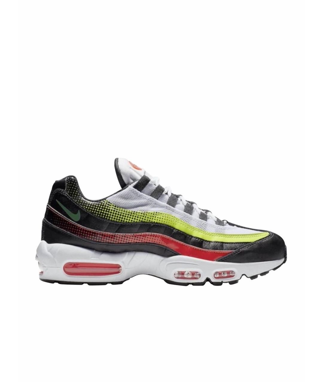 NIKE Белые кожаные низкие кроссовки / кеды, фото 1