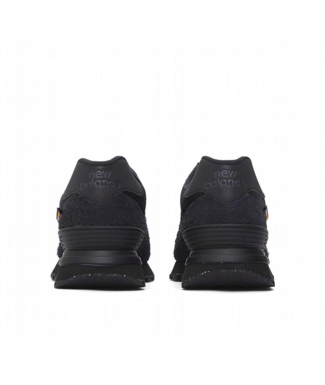 NEW BALANCE Черные замшевые низкие кроссовки / кеды, фото 4