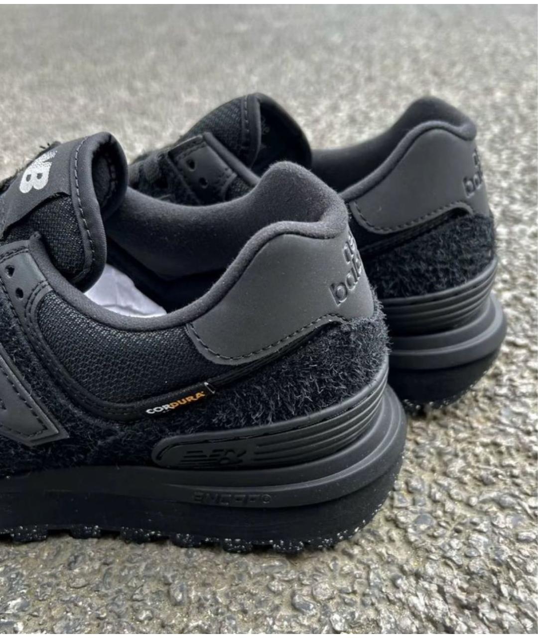 NEW BALANCE Черные замшевые низкие кроссовки / кеды, фото 5